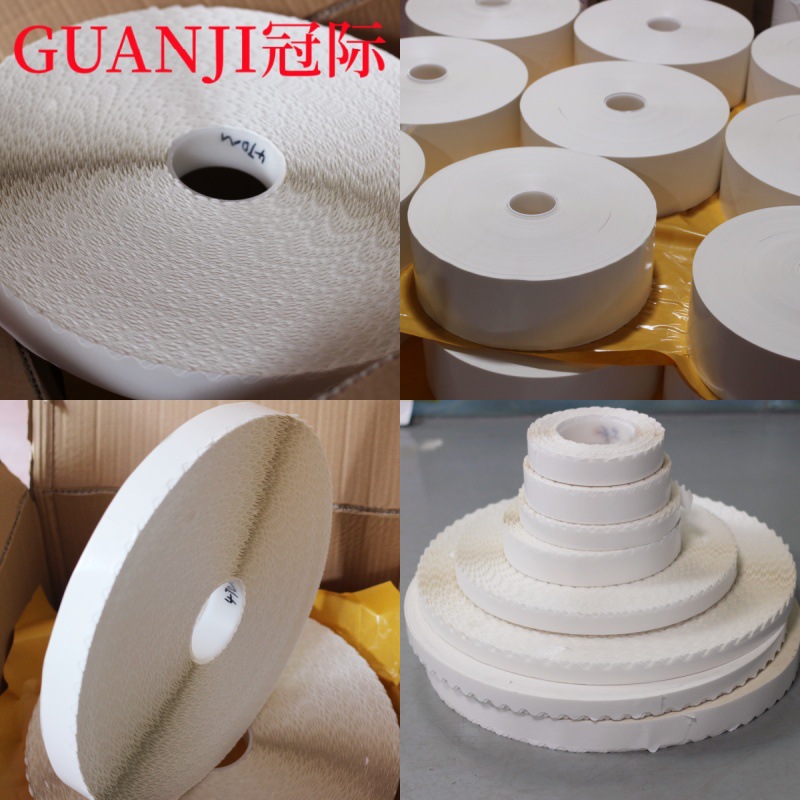 Crown sawtooth double-sided tape corrugated packaging zipper delivery carton leaving edge wavy pattern easy to tear straight edge high temperature resistance