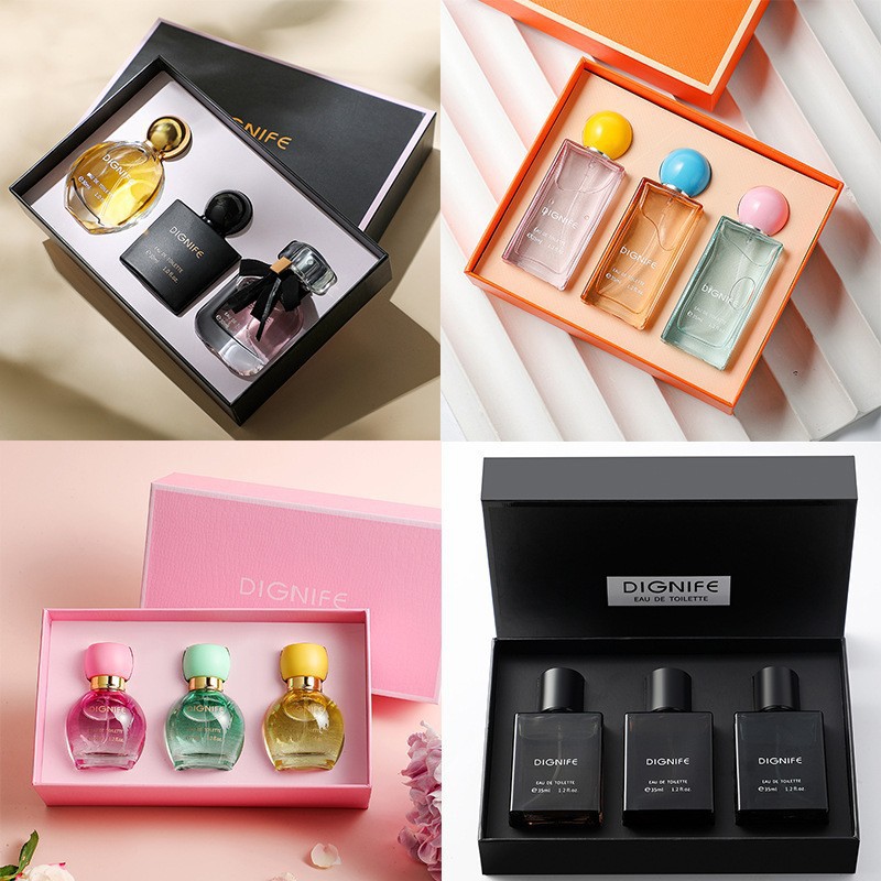 Cross-border direct supply of women's perfume gift box set Black Opium Eau de Liberty reverse Paris perfume three-piece set wholesale
