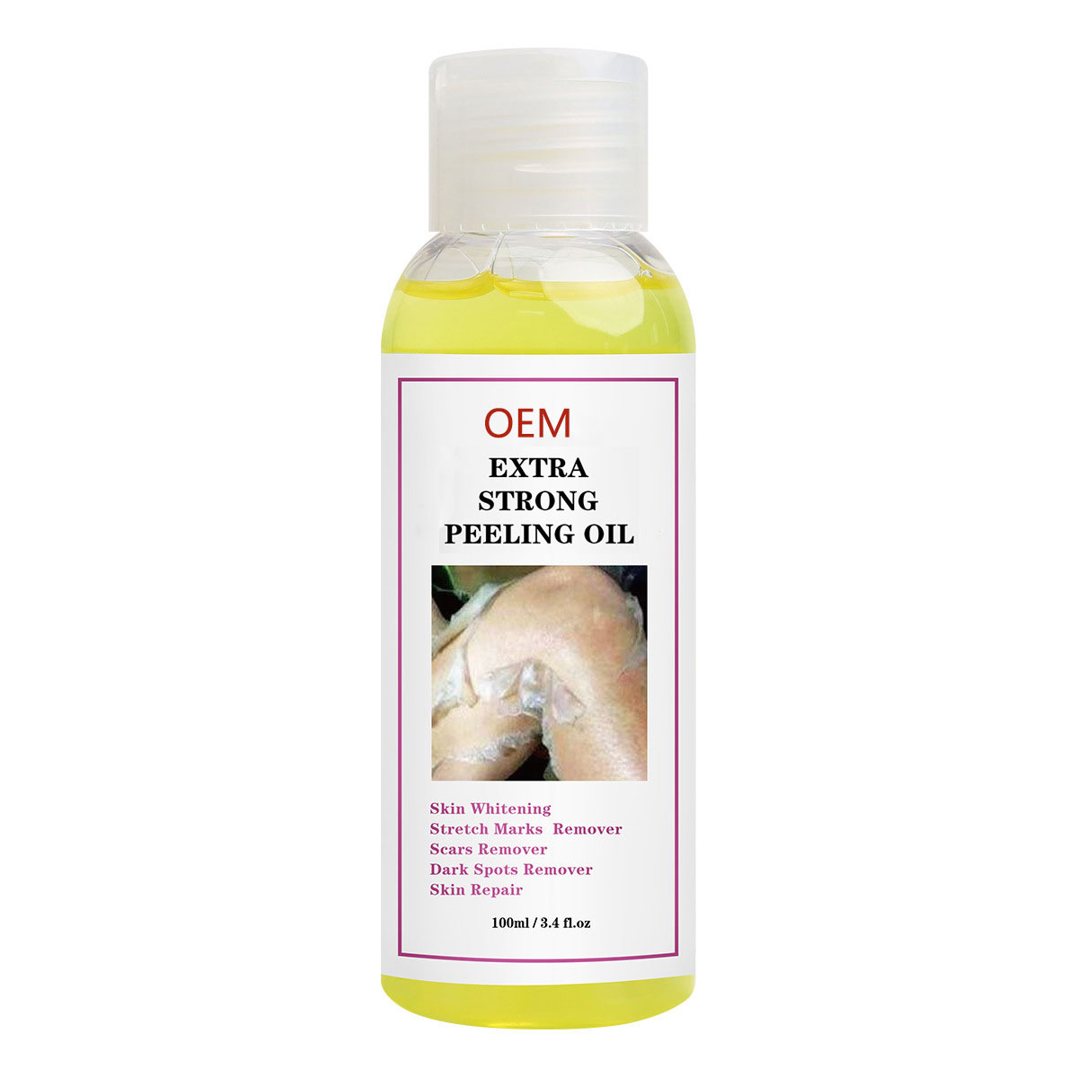 Cross-border body lotion peeling oil black skin moisturizing body Super strong peeling oil