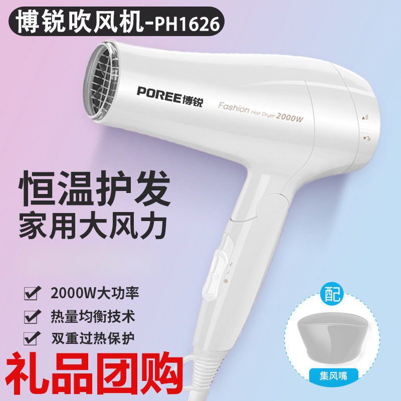 Feike Borui hair dryer 1626 high power home hair salon hotel 2000W hair dryer one free shipping hair dryer