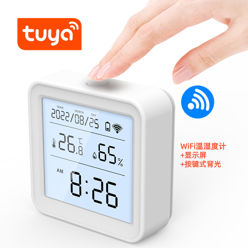 Tuya Smart Home WiFi Temperature and Humidity Detector Remote Home Indoor Wireless Zigbee Thermohumidity Meter