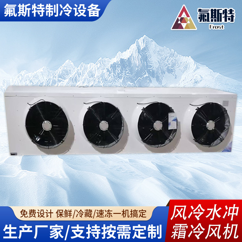 Air-cooled water frost cooler, quick-freezing cold storage, dedicated ceiling-mounted air cooler, air-cooled air cooler