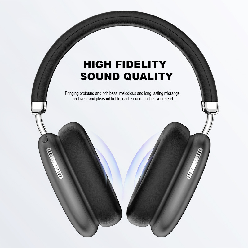 Cross-border hot-selling headphones, active noise reduction, detachable magnetic earmuffs, ultra-long battery life, Bluetooth headphones