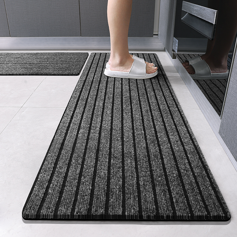 Kitchen floor mats are water-absorbent, non-slip and oil-proof, wipeable, washable and stain-resistant foot mats, entrance door mats, entrance door carpets, household
