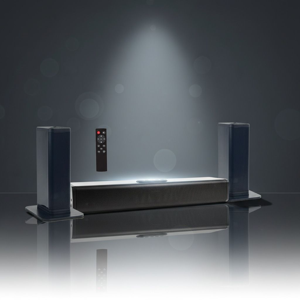 Echo wall soundbar soundbar TV speaker wireless home theater three-in-one built-in bass soundbar