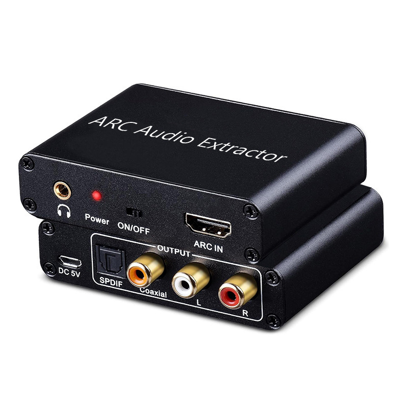 ARC audio returner audio adapter HDMI high-definition audio converter fiber optic coaxial analog audio conversion