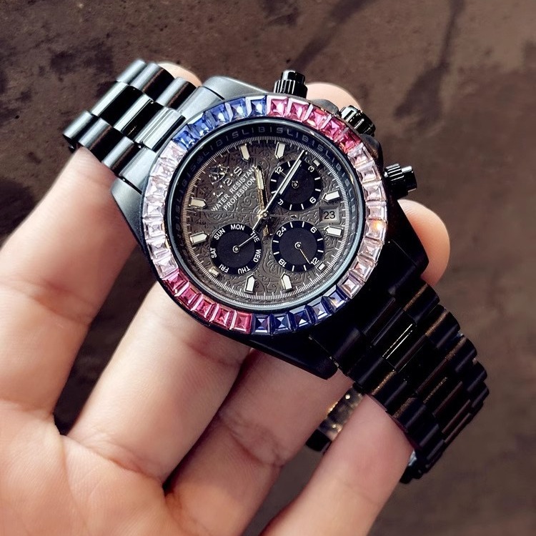 Daytona series fully automatic mechanical watch men's watch business high-end luxury diamond men's watch luminous calendar