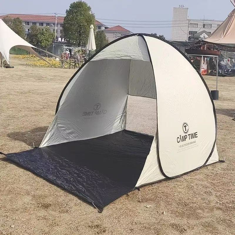 Outdoor tent beach lawn opens in one second, waterproof, sunscreen, leisure outdoor camping, automatic fast folding sunshade