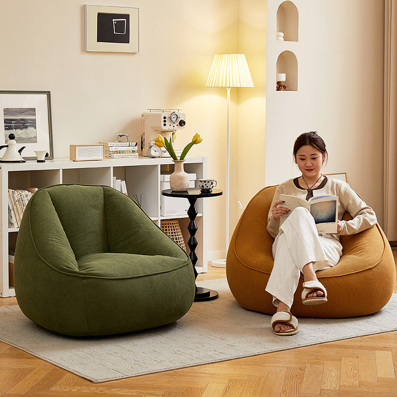 Single household chair small apartment living room bedroom bean bag cushion internet celebrity balcony leisure lounge chair lazy sofa