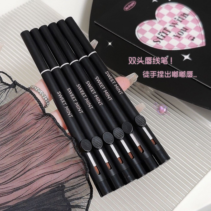 SWEETMINT artist lip liner double-ended lip brush lip pencil all-in-one outlines three-dimensional full lips lip liner