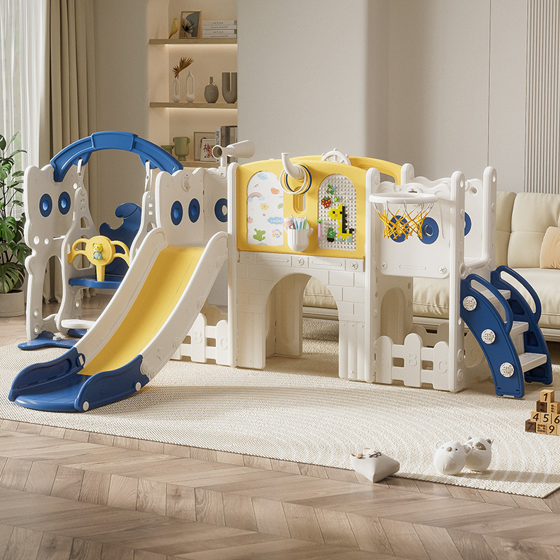 Children's slide indoor household 2 to 10 years old baby slide swing two-in-one climbing frame multi-functional park