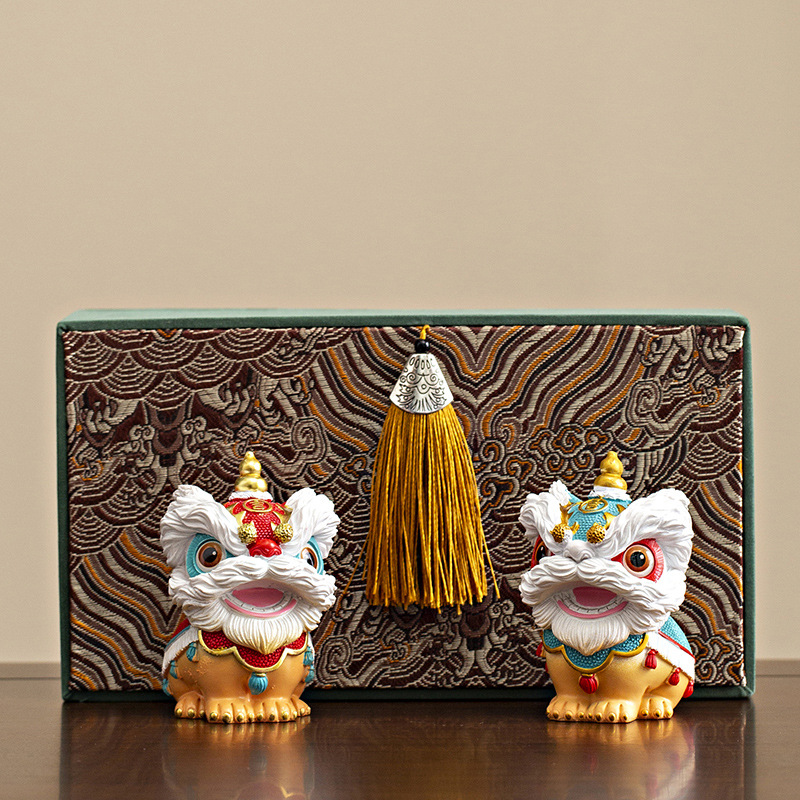 Guochao Foshan Lion Dance Creative Cultural and Creative Gift Set Company Events Send Customers Foreigners Souvenirs and Holiday Gifts