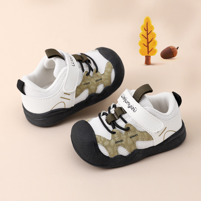 2025 New Toddler Shoes Baby Soft Sole Anti-Slip Spring and Autumn Male Baby Shoes Breathable Women's Sports Children's Shoes Anti-Falling