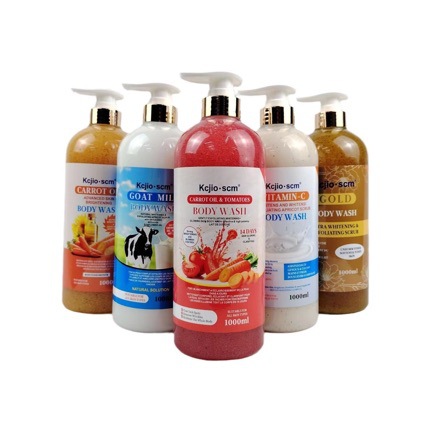 Cross-border English Carrot Oil Tomato Goat Milk Gold Vitamin C Almond Exfoliating Scrub Shower Gel