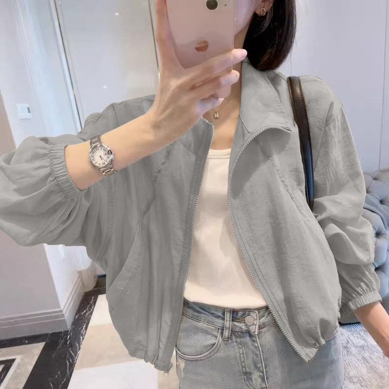 Sun protection clothing for women 2025 summer new style lazy style French casual fashion light and breathable sun protection clothing short coat for women