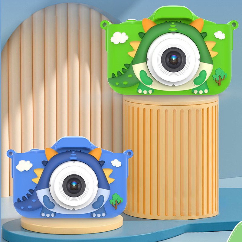 Cross-border Tyrannosaurus Rex children's digital camera mini camera small SLR action camera cartoon toy HD dual