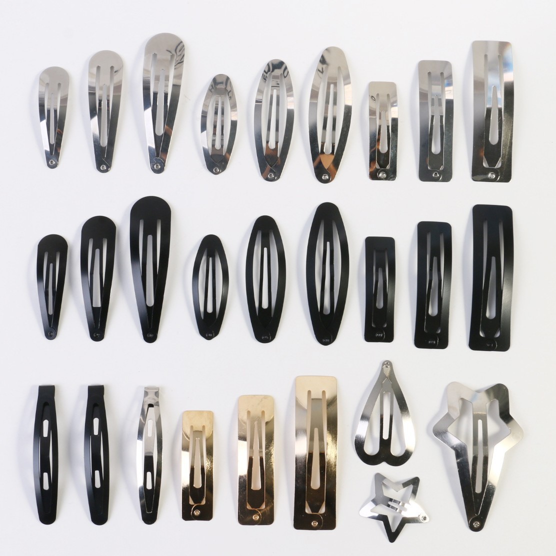Guangdong thickened square BB clip spot wholesale water drop clip metal headwear hair accessories bangs hair clip BB clip 3