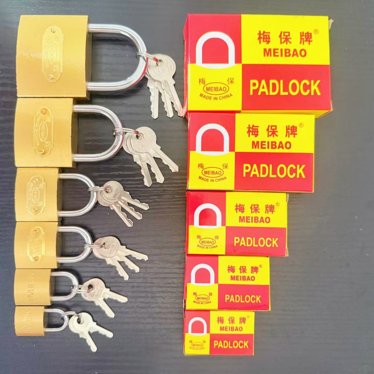 Padlock manufacturer, imitation copper lock, one-word lock, single opening padlock, household hot-selling lock, mini small lock, anti-theft lock