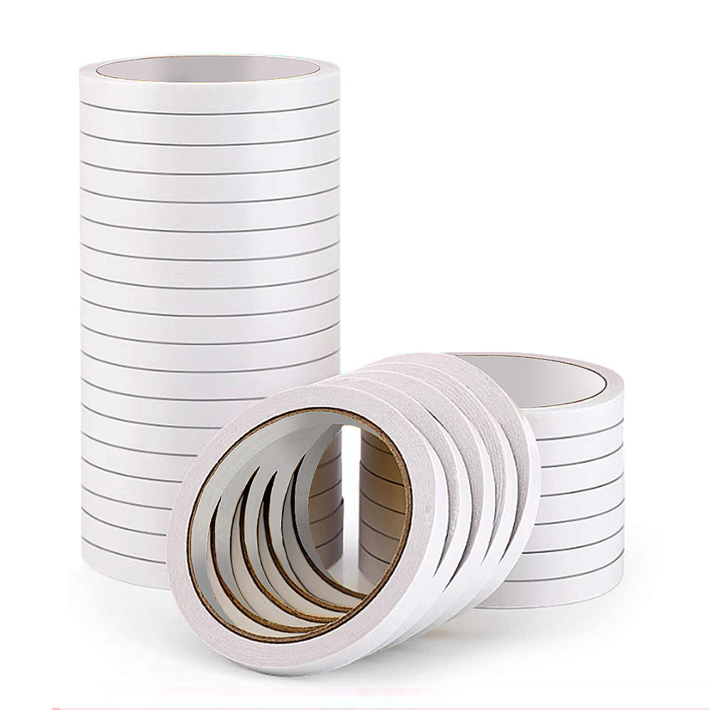Customized double-sided tissue paper tape, high viscosity, leaving no trace, small tissue paper, office handmade stationery, diy packaging, fixed and easy to tear 6