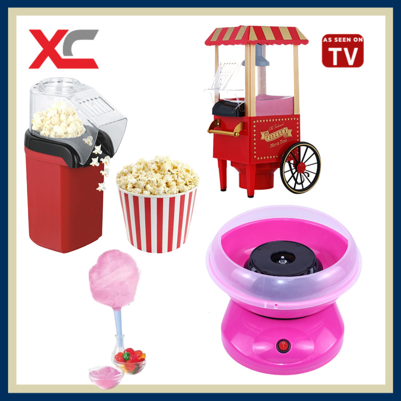 Foreign trade household DIY children's marshmallow machine popcorn machine fully automatic electric mini marshmallow popcorn machine