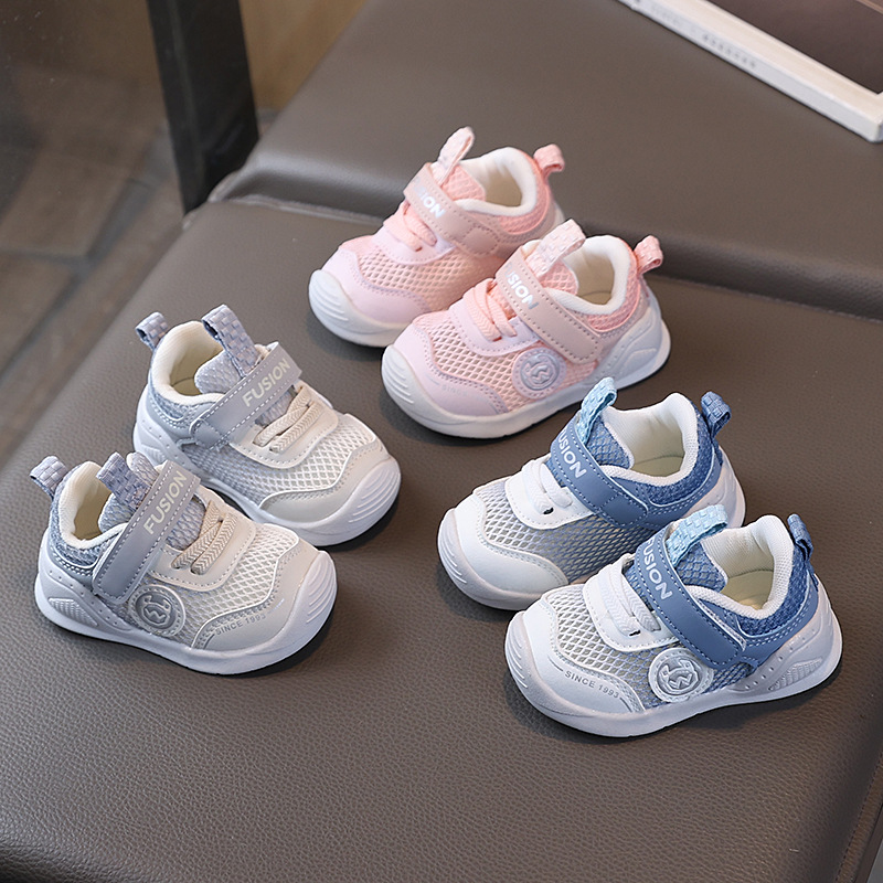 Baby Sandals Functional Shoes Men's Summer Toddler Shoes 1-3 Years Old Baby Non-Slip Soft Sole Baby Girls Net Shoes