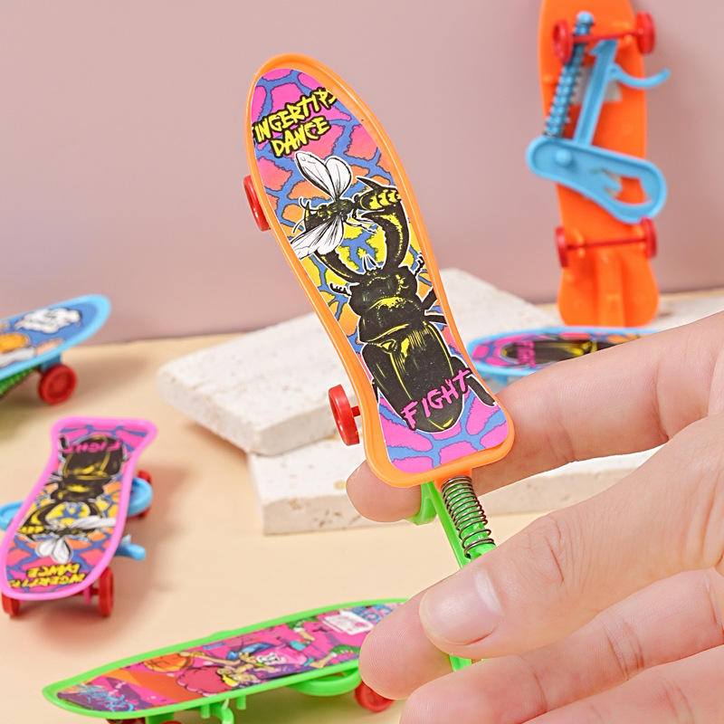 Ejection scooter, children's educational toys, press ejection car, wind-up toy, kindergarten prize gift 5