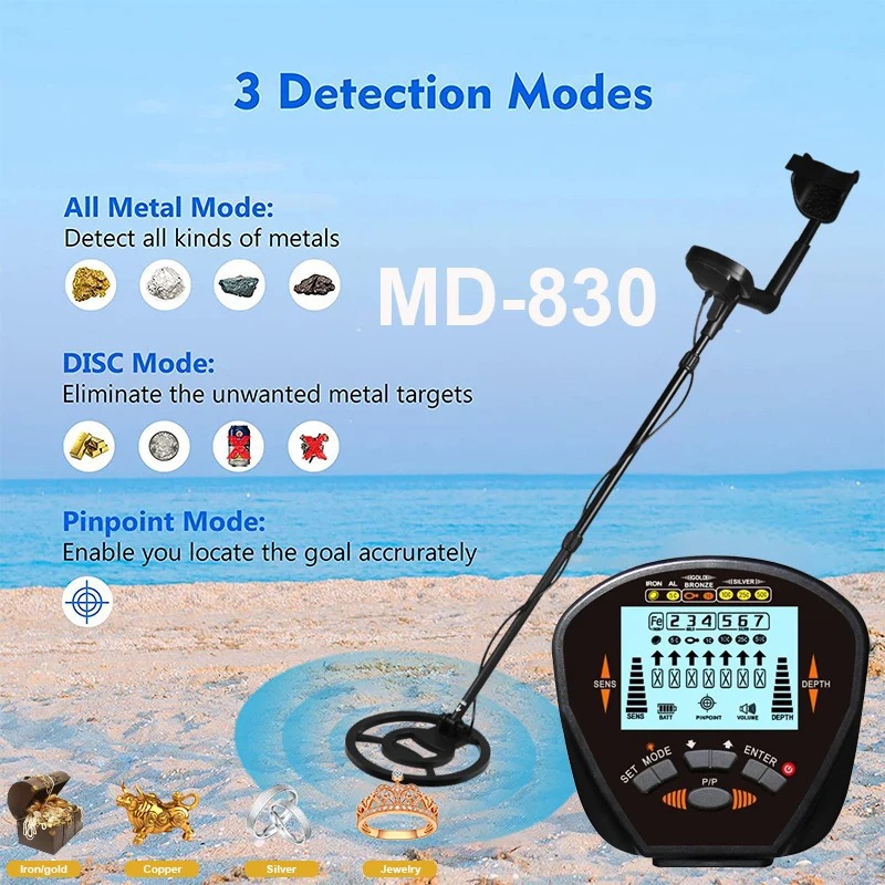Underground metal detector MD830 gold detector silver detector treasure hunter high sensitive gold detector spot