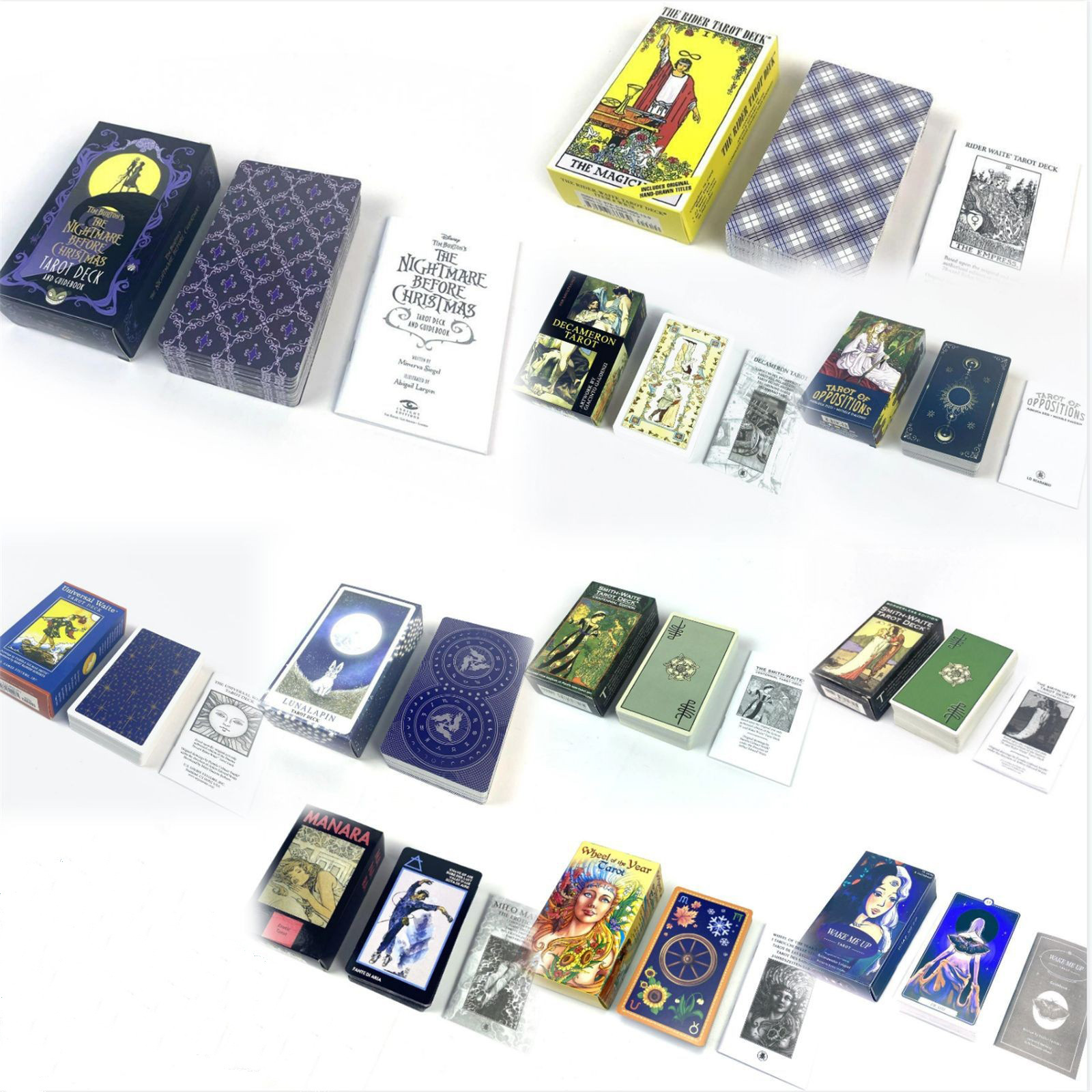 English tarot board game cards 12×7cm with paper booklet and instructions original size large size