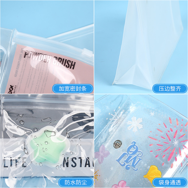 eva jewelry storage bag customized pvc jewelry dustproof and anti-oxidation jewelry sealed bag travel portable bag customized 4