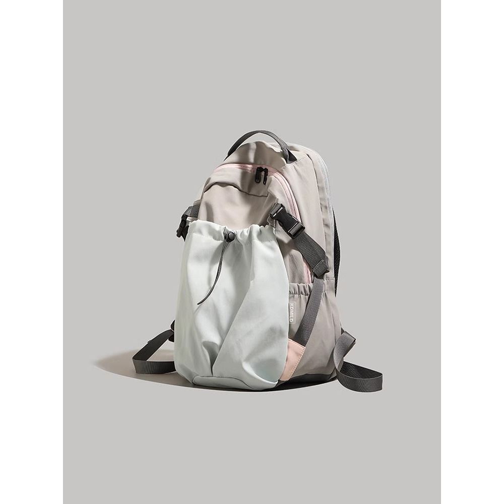 Nylon cloth backpack 2025 fashion large capacity lightweight backpack junior high school and high school student school bag short trip bag