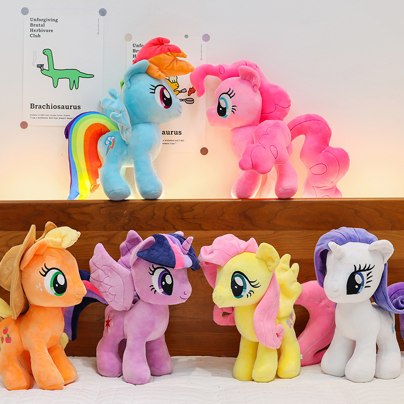 New Cute Pony Baby Lily Plush Toy Doll Rainbow Pony Doll Unicorn Children's Birthday Gift