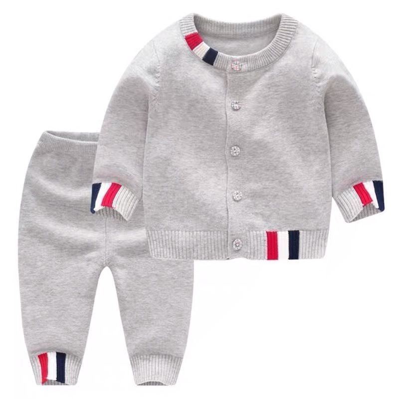 Male and female baby sweater baby suit knitted cardigan spring and autumn style super cute and cute clothes for 1 year old and 2 baby