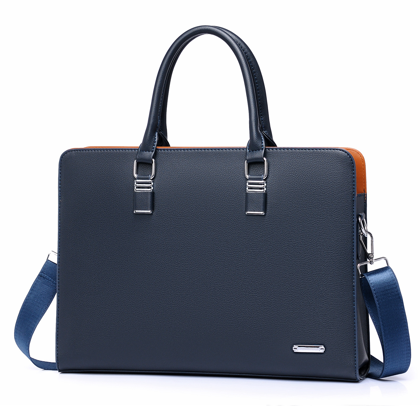 Cross-border men's bag large capacity horizontal men's handbag business briefcase shoulder crossbody bag business trip computer bag