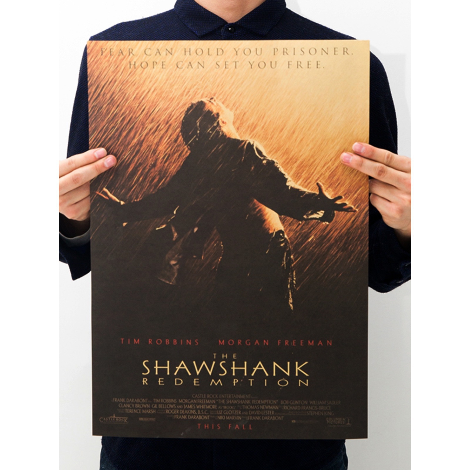 [100 classic movie posters] Retro kraft paper decorative paintings bar dormitory wall wallpaper literary stickers