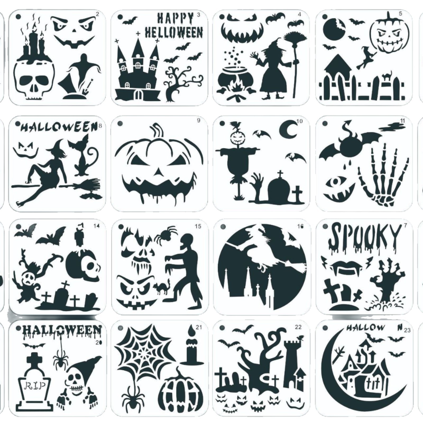 Customized painting template pet holiday spray decoration template diy drawing board plastic personalized art wall hollow board 6