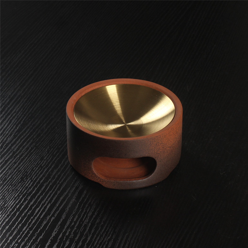 Ceramic incense burner household indoor essential oil heating candle burner coffee powder incense lamp sandalwood powder incense diffuser