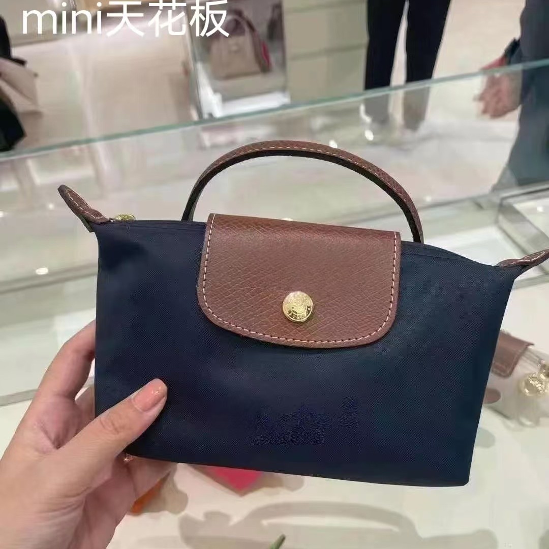 2025 top version Longxiang mini new dumpling bag short handle handbag single shoulder crossbody bag waterproof nylon bag