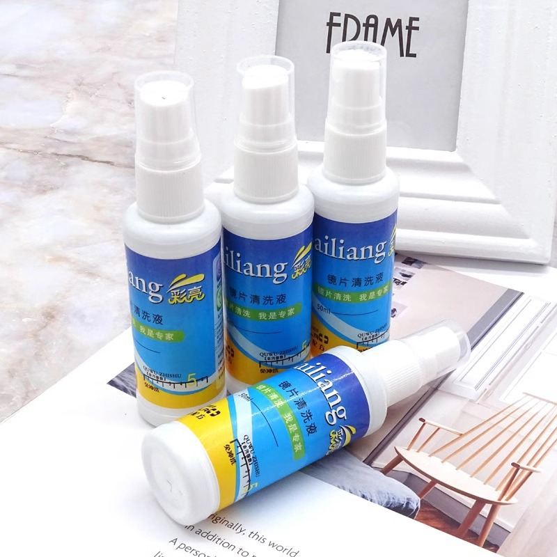 Glasses cleaning fluid Glasses cleaning fluid Water Mobile phone computer screen Eye lens spray Anti-fog cleaner Care solution
