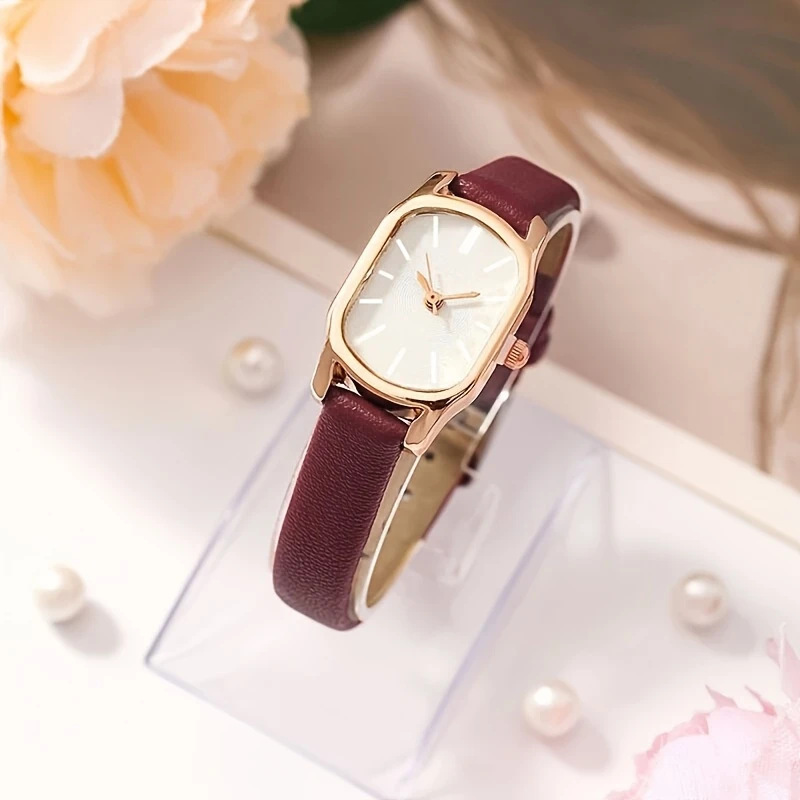 New trendy simple and personalized retro women's watch light luxury high-end leather belt quartz watch watch spot