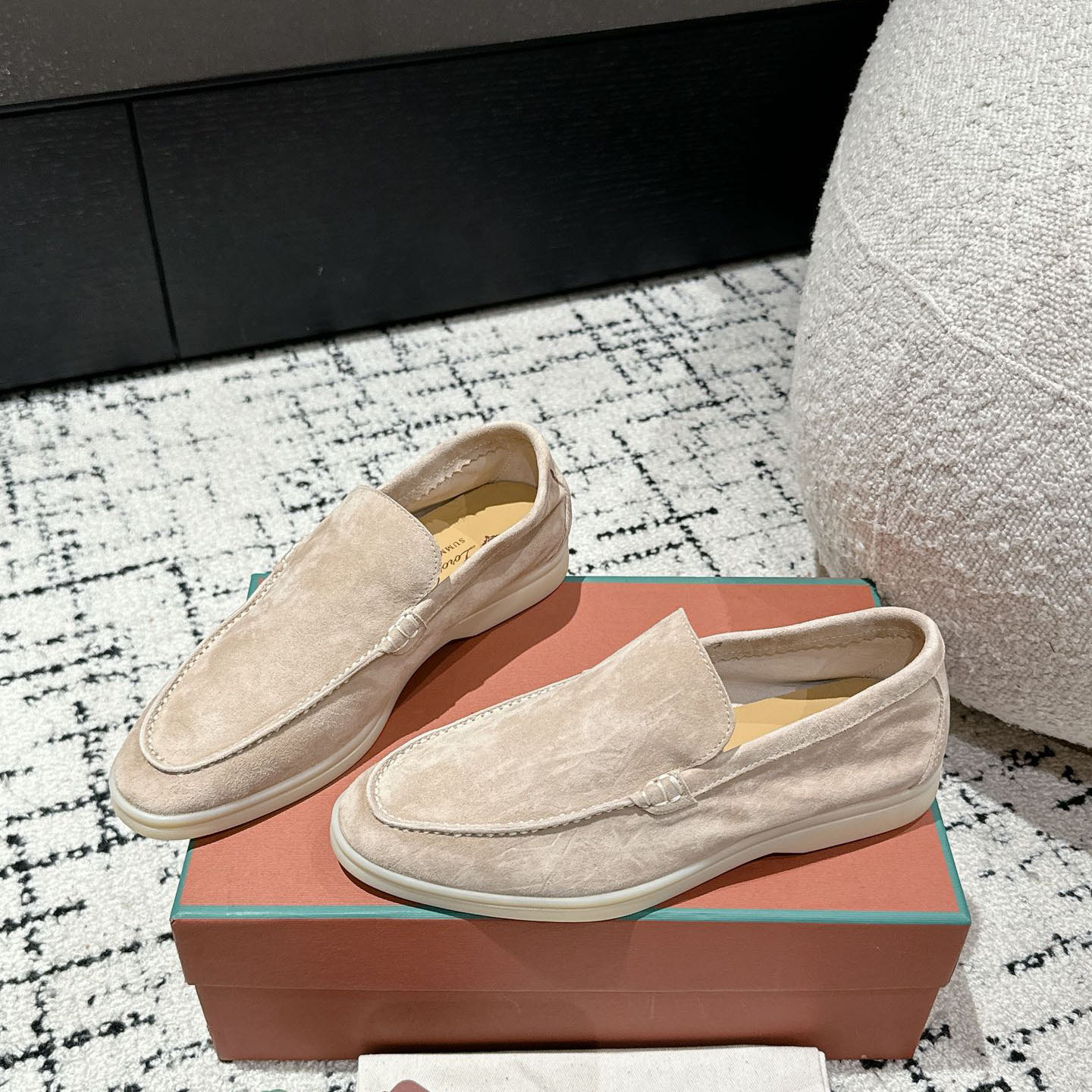 Men's luxury loafers, slip-ons, casual flat shoes, high-end quality foreign trade genuine leather shoes