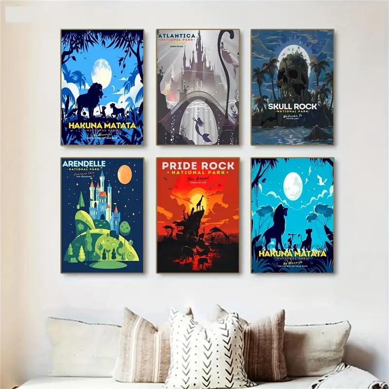 Cross-border Amazon movie theme poster art background wall bedroom living room home decoration art painting