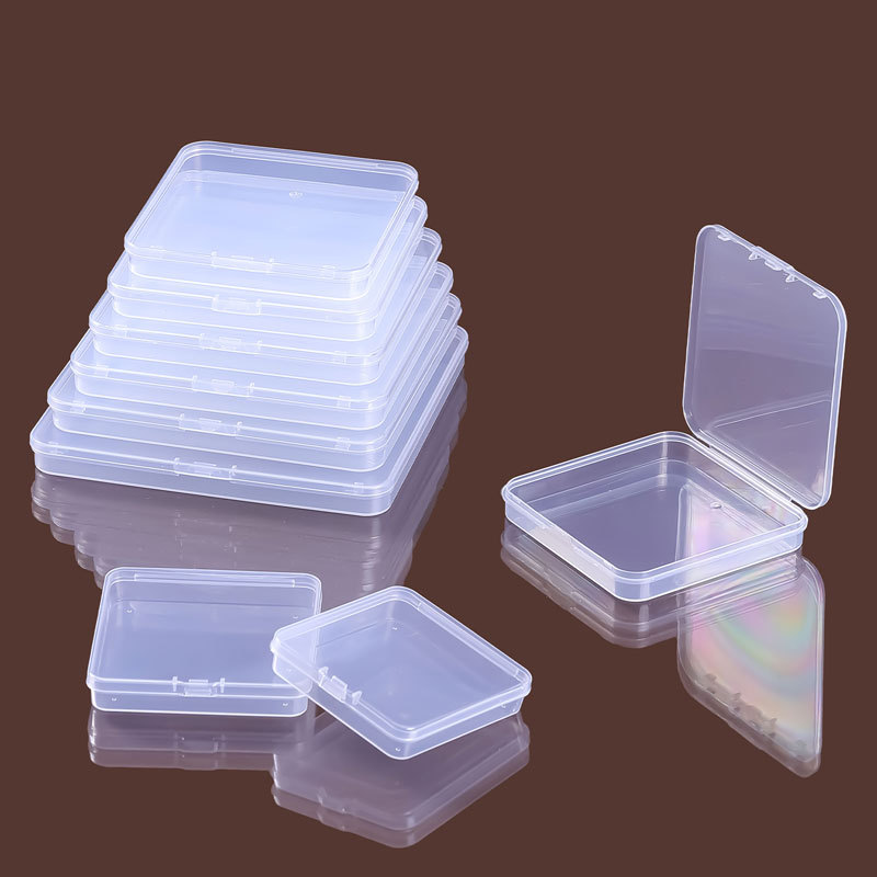 Transparent PP box rectangular plastic box parts box mobile phone storage tool mini small storage box fishing gear box 5