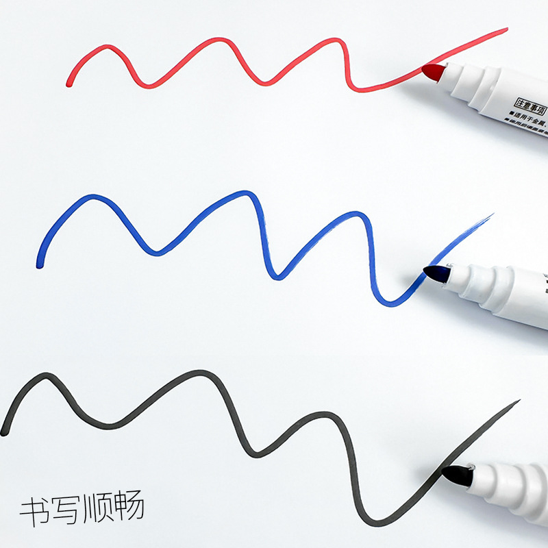 New erasable whiteboard pen Owa whiteboard erasable single-head marker office teaching marker pen water-based marker pen 3
