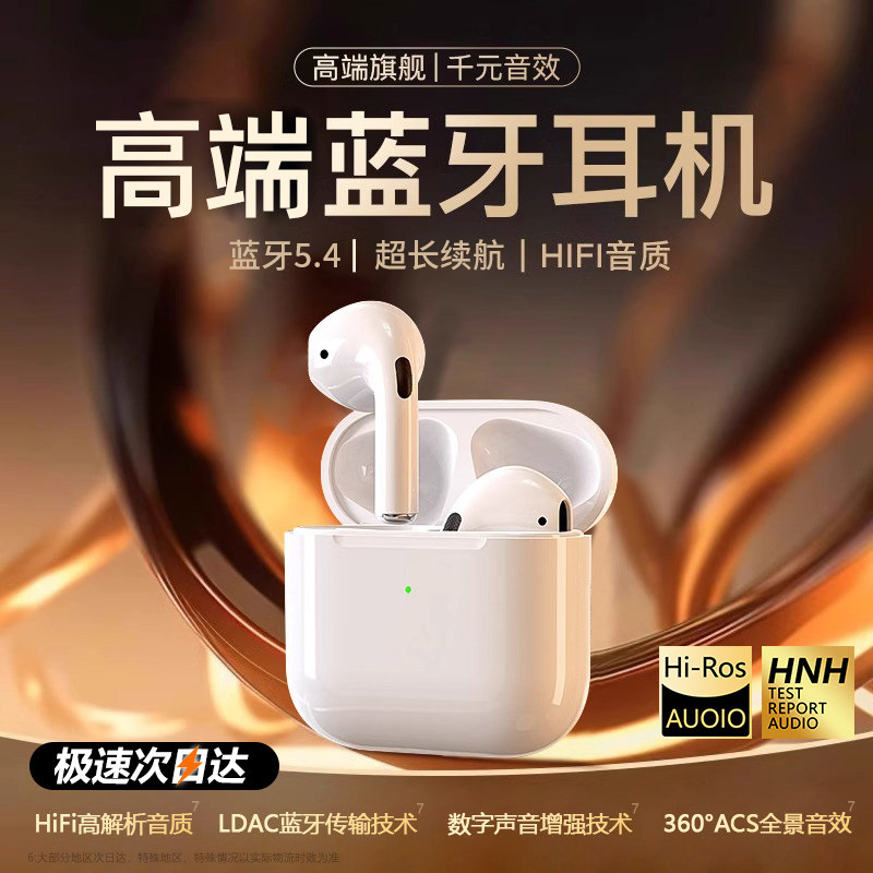 Huaqiangbei pro4 true wireless 6TWS Bluetooth headset second and third generation sports fourth, fifth and sixth generation gifts cross-border factory