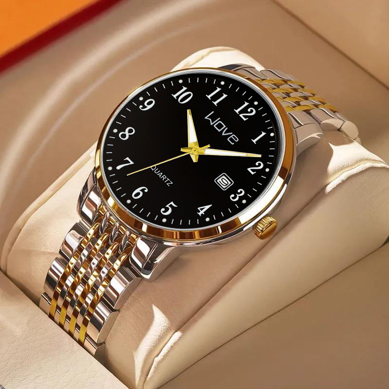 Men's watch Korean version trendy fashion men's watch spot watch factory foreign trade AliExpress hot model single calendar luminous