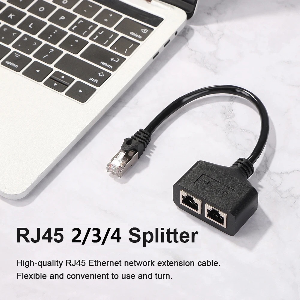 rj45 one-to-two/three/four network cable splitter RJ45 one-to-three extension cable one-to-two Ethernet adapter