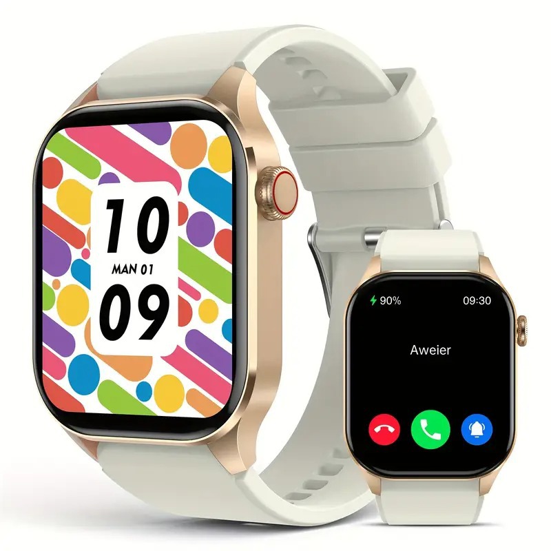 Temu ET588 smart watch for men and women, 2.04-inch AMOLED display fitness tracker