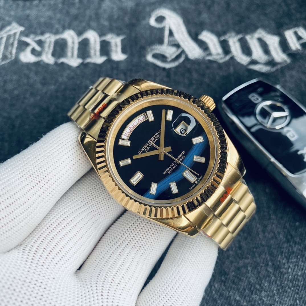 Wrist WatchR Laojia fully automatic mechanical men's double calendar three-hand business one-piece drop shipping log watch