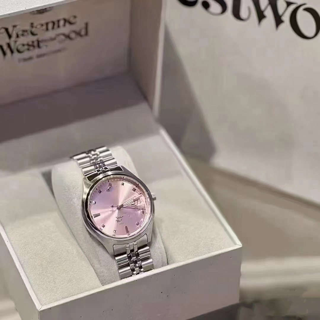 Queen Mother West Watch Crushed Ice Blue Large Small Blue Watch Women's Chinese Valentine's Day Gift Women's Watch Couple Watch