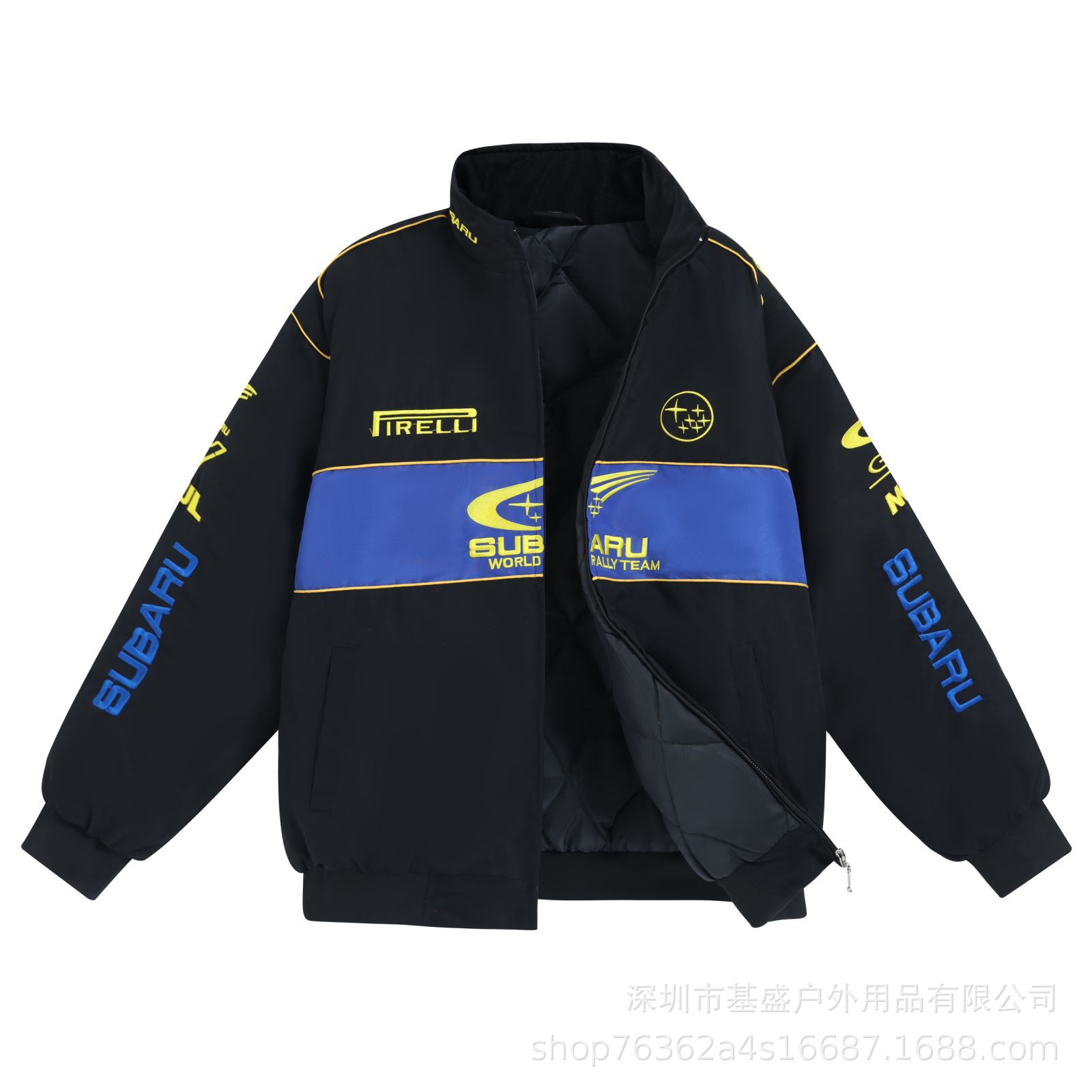 F1 racing suit embroidered jacket cross-border best-selling retro motorcycle riding suit baseball suit plus cotton jacket supports customization